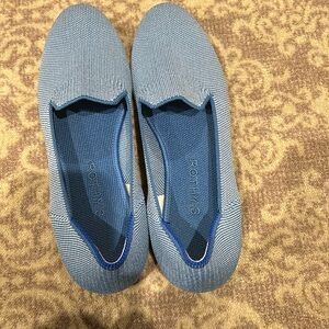 Rothy’s loafers size 7 1/2 women’s color blue worn once great condition washable
